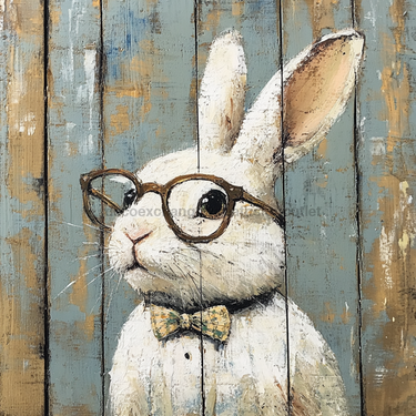 Easter Sign, Cute Bunny,, DCO-12775, Sign For Wreath, 10x10